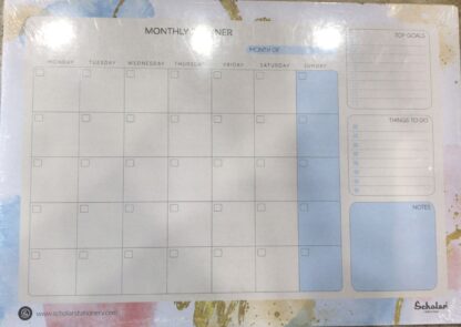 A4 MONTHLY PLANNER ( HORIZONTAL 24 SH. )